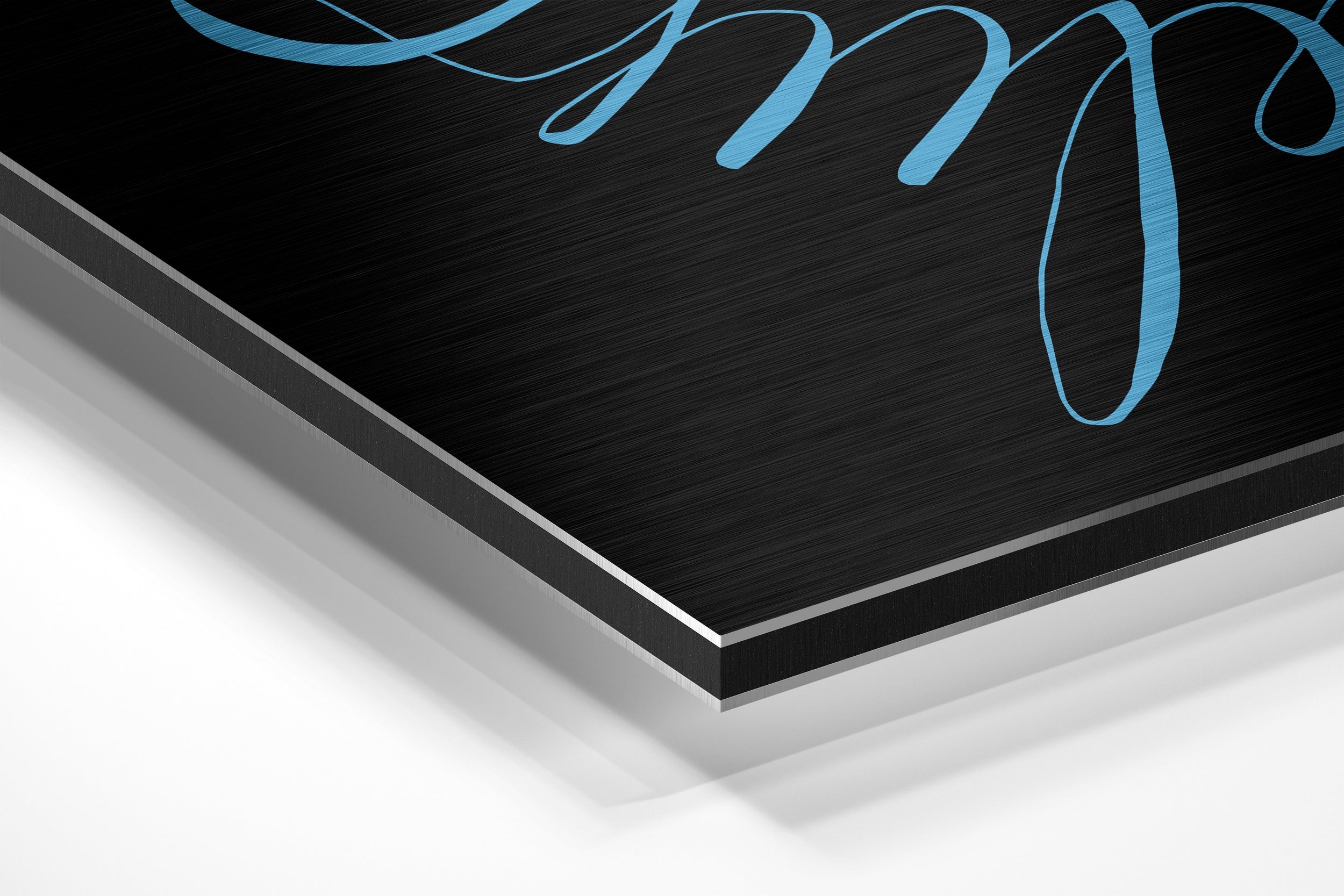 Always Believe Brushed Aluminium Dibond Wall Art
