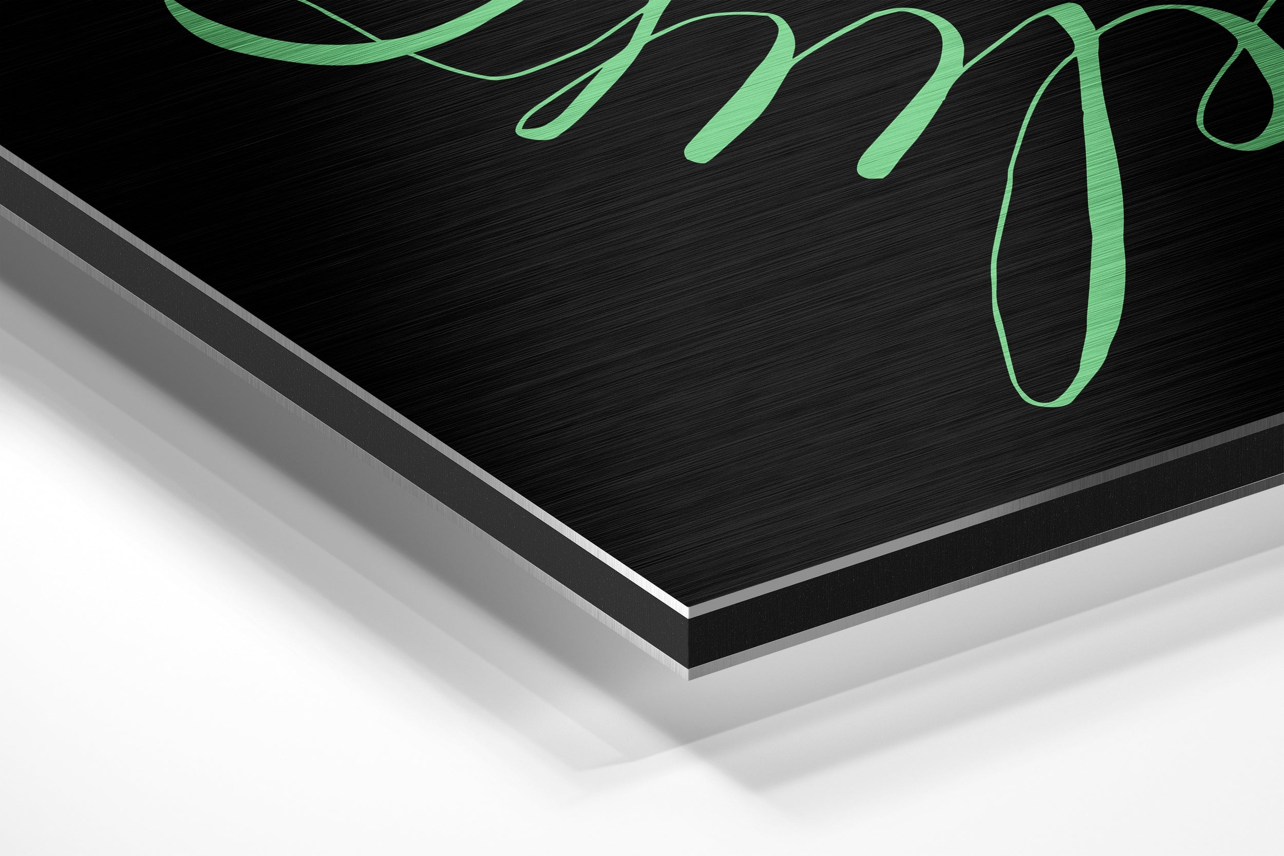 Always Believe Brushed Aluminium Dibond Wall Art