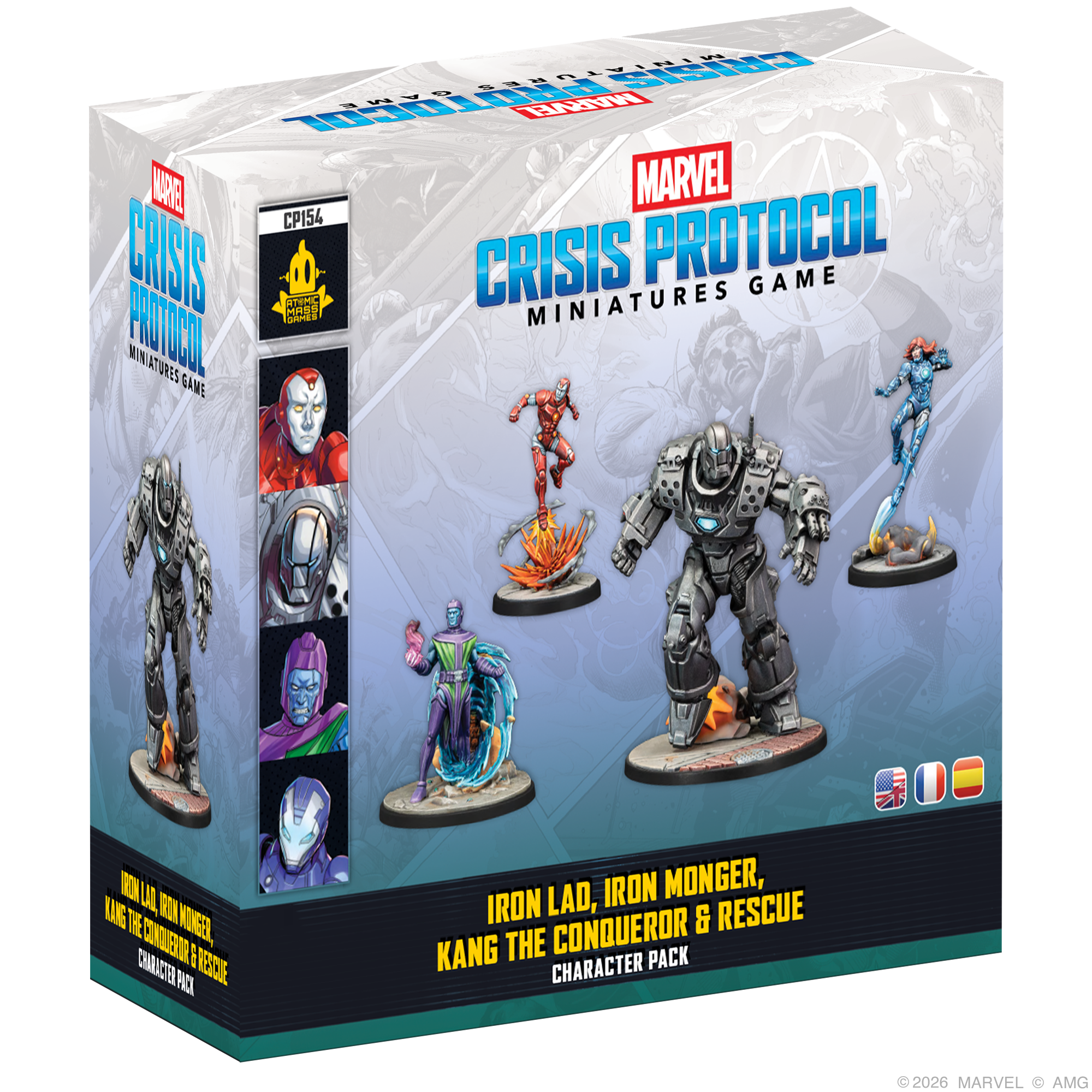 Marvel Crisis Protocol: Iron Lad, Iron Monger, Kang the Conqueror & Rescue