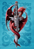 Dragon and Dagger Card by Anne Stokes