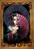 Geisha Skull Card