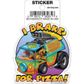 Ata-Boy Stickers: Die Cut Vinyl Sticker - 3" - Scooby Doo - I Break For Pizza