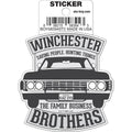 Ata-Boy Stickers: Die Cut Vinyl Sticker - 3" - Supernatural - Winchester Brothers - The Family Business