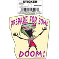 Ata-Boy Stickers: Die Cut Vinyl Sticker - 3" - Invader Zim - Prepare For Some Doom Quote