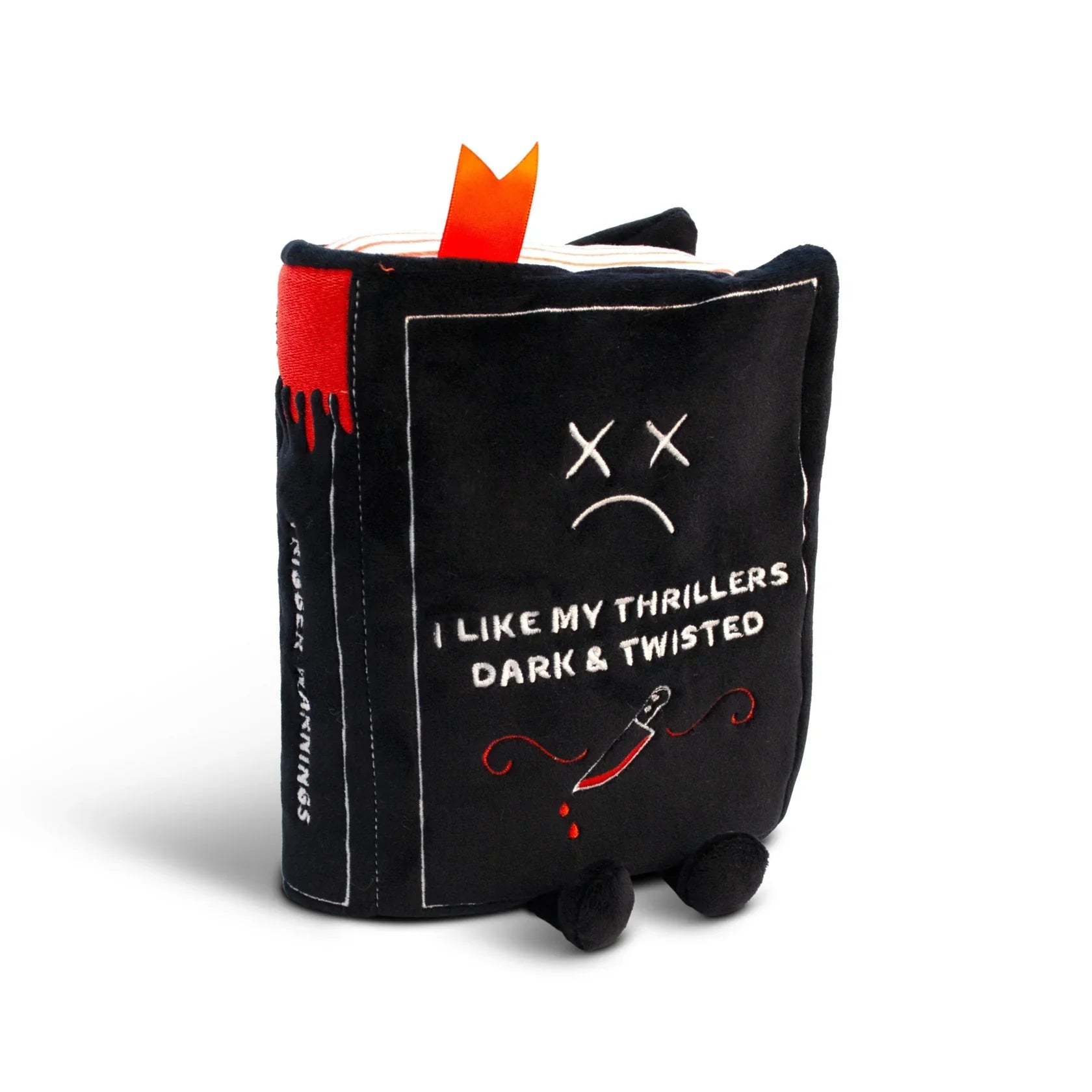 Punchkins Book Plush I Like My Thrillers Dark & Twisted