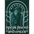 Ata-Boy Magnets: Refrigerator Magnet - 2.5" x 3.5" - Lord of the Rings - Gandalf - Speak Friend and Enter Doors of Durin