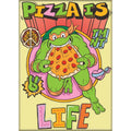 Ata-Boy Magnets: Refrigerator Magnet - 2.5" x 3.5" - Teenage Mutant Ninja Turtles - Mikey - Pizza Is Life