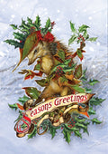 Mr. Hedgely's Yuletide Coat Card