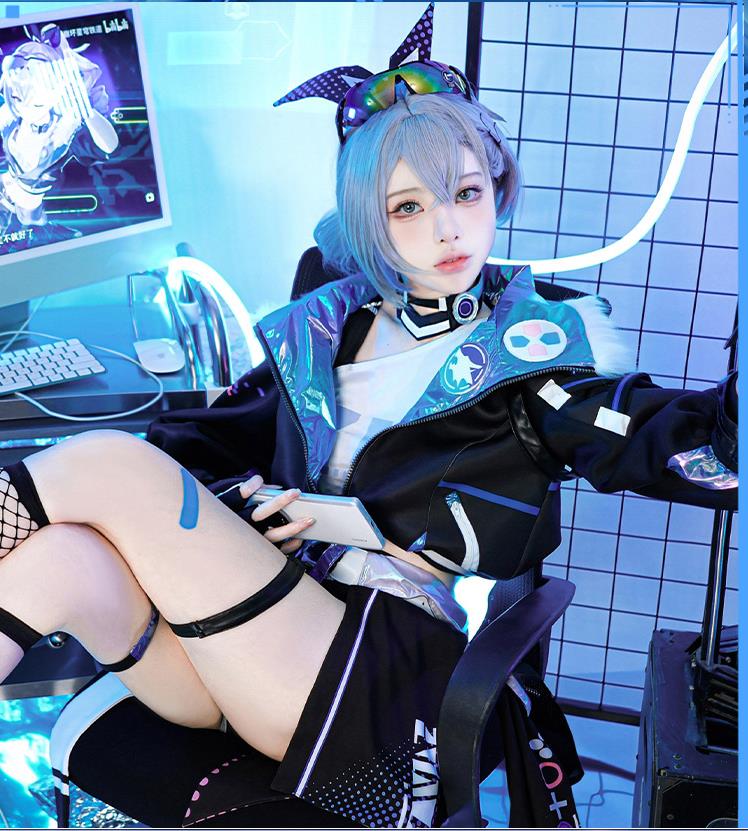 Collapse of the Star Dome Railway COS Service Xier Silver Wolf Cosplay Game Animation Costume Women's C Service anime Full Set