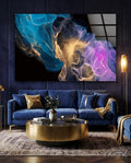Abstract Depth Glass Wall Art