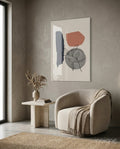 Abstract Shapes Glass Wall Art