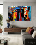 Abstract Glass Wall Art