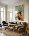 Eiffel Tower Glass Wall Art