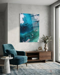 Colors of Abstraction Glass Wall Art