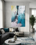 Colors of Abstraction Glass Wall Art