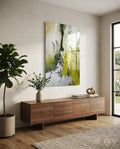 Colors of Abstraction Glass Wall Art