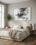 Woman Bird Glass Wall Art