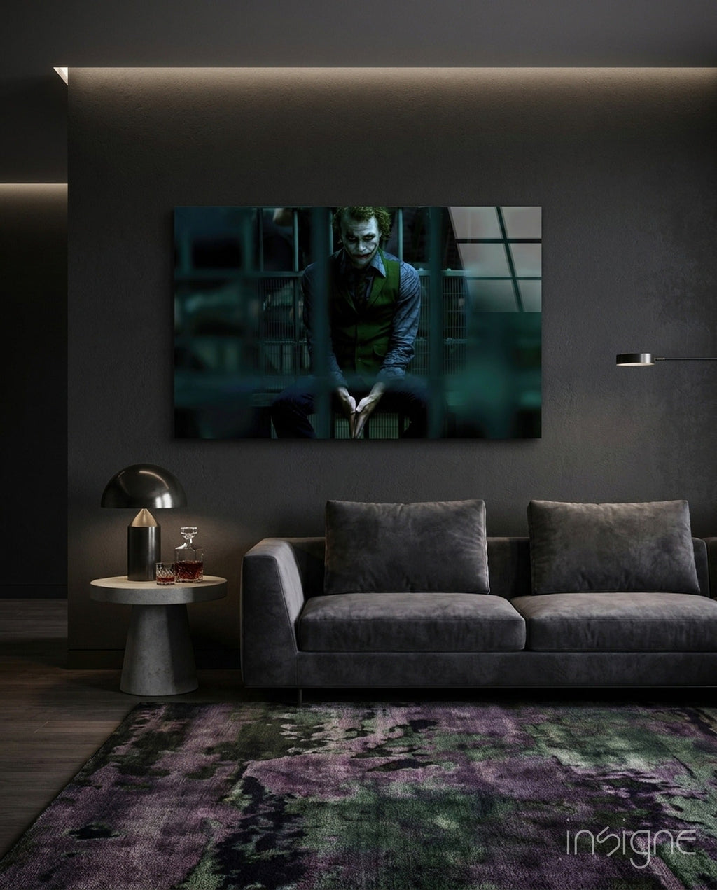 Joker Jail Glass Art