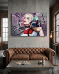 Harley Quinn Glass Art