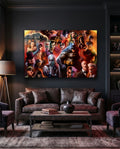 Batman and DC Characters Glass Art