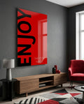 Enjoy The Little Things Glass Wall Art