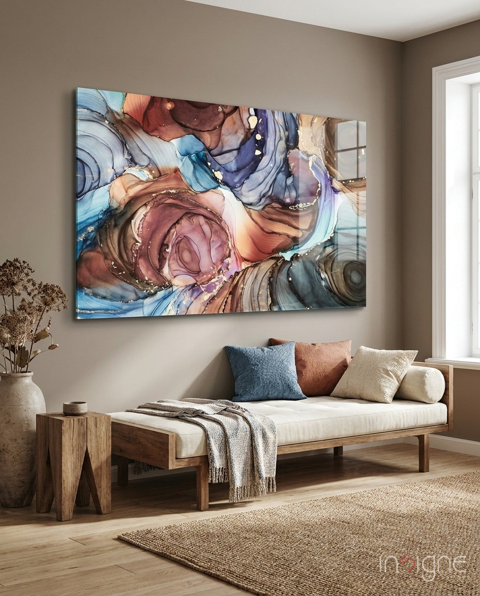 Marble  Glass Wall Art