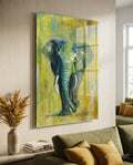 Elephant Glass Wall Art