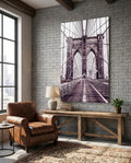 Brooklyn Bridge Glass Wall Art