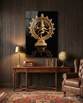 Shiva Nataraja Glass Wall Art