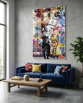 Banksy, Love is the Answer Glass Wall Art