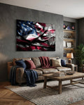 Flag of the United States Glass Wall Art
