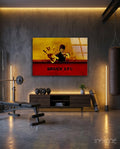 Bruce Lee Glass Wall Art
