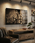 Bruce Lee Glass Wall Art