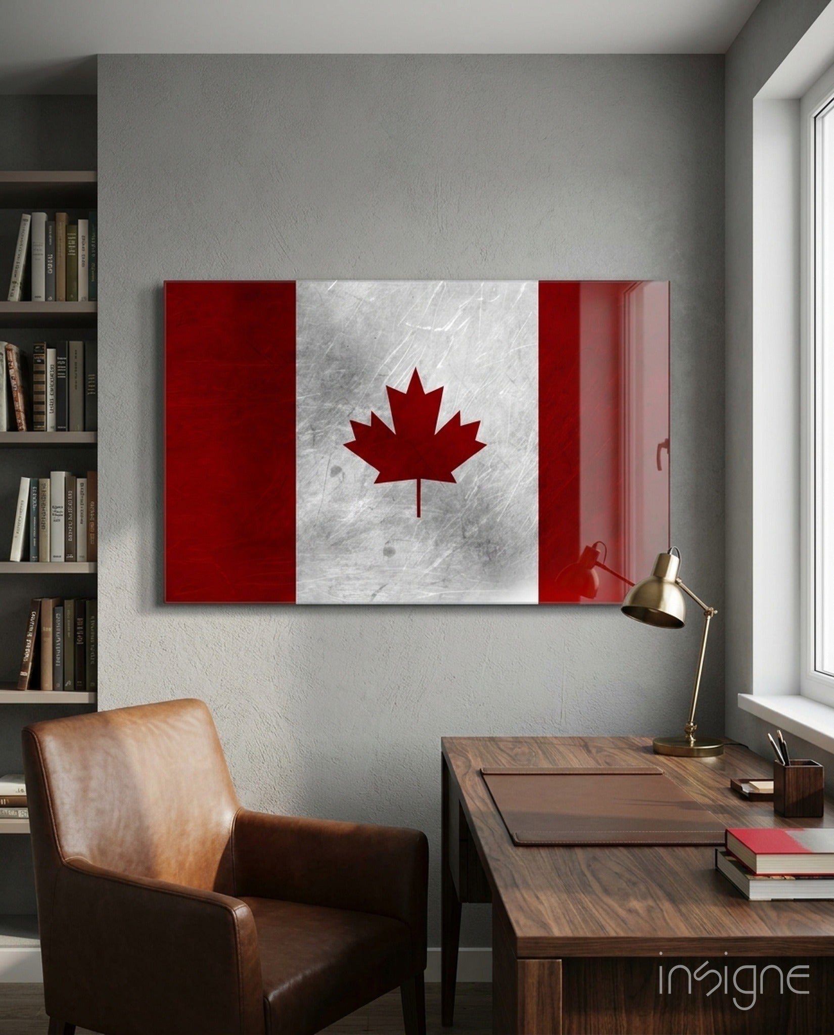 Flag of Canada Flag Glass Wall Art