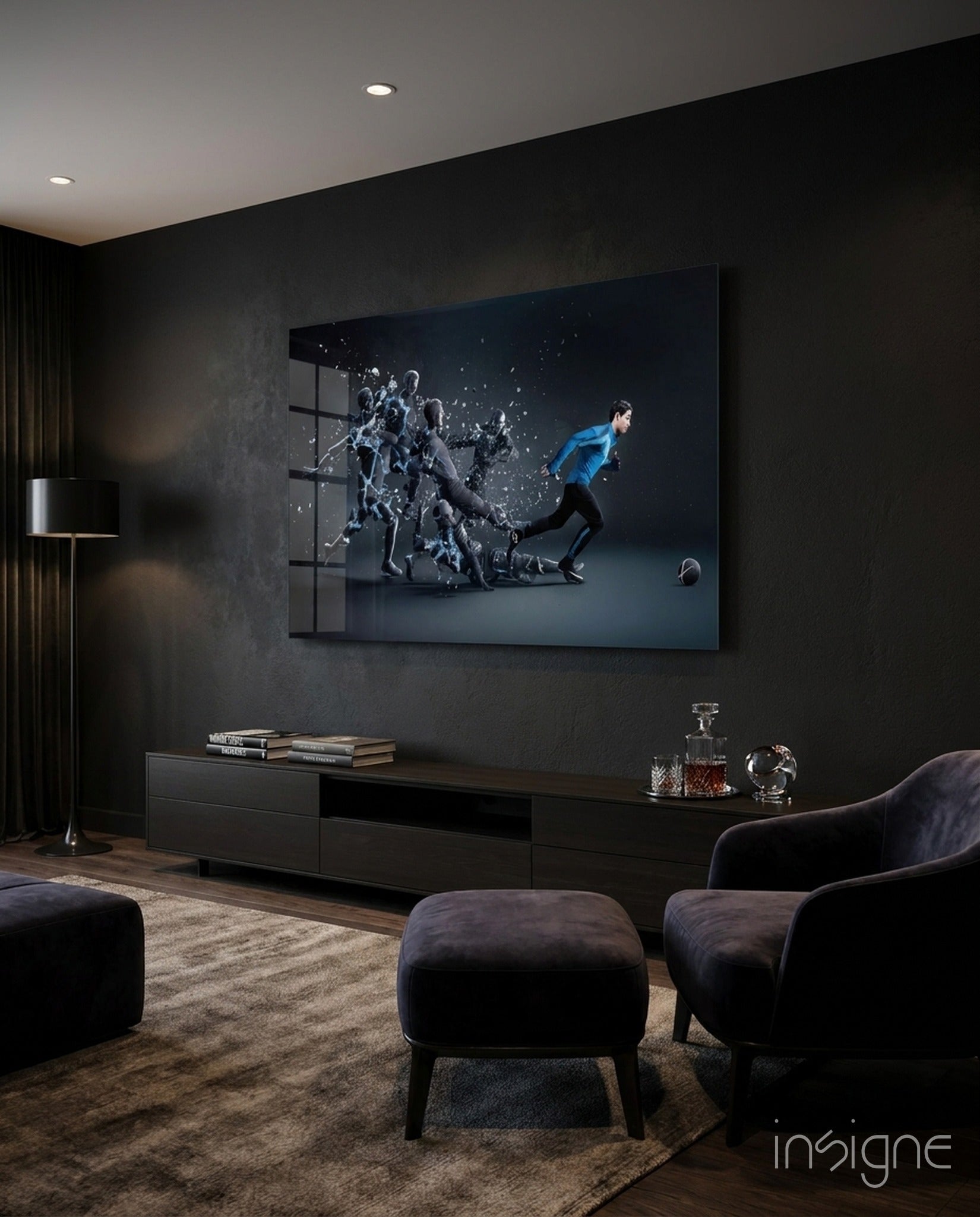 Christiano Ronaldo Glass Wall Art