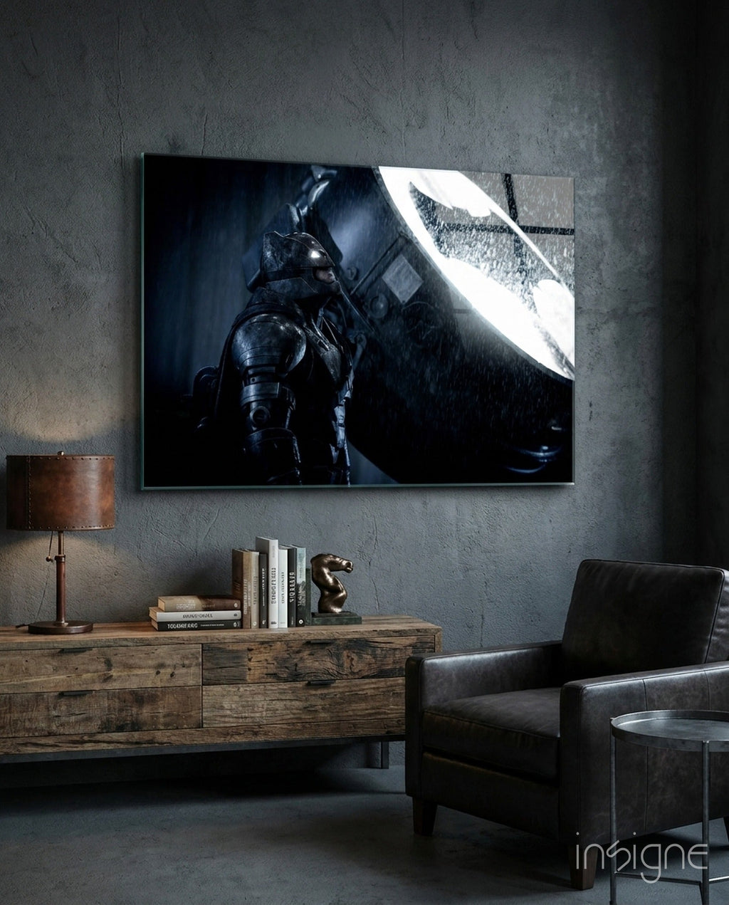 Batman Call Glass Wall Art