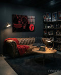 Stranger Things Poster Glass Wall Art
