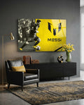Messi Glass Wall Art