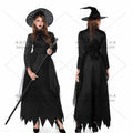 Halloween Black Devil Costume Christmas Witch Costume Vampire Cosplay Uniform Party Performance Dress Size Options