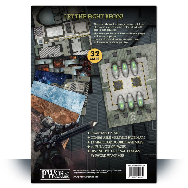 Combat Book 2: Sci-Fi Rewritable Combat Maps for Tabletop RPGs