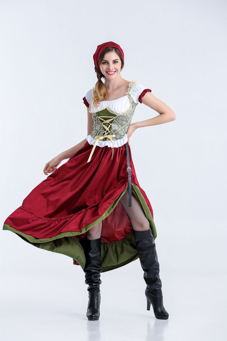 Copy of Halloween Oktoberfest Costume Dingdong Outfit Qingdao Beer Festival Costume Beer Girl Costume Stage Wear Drop Shipping
