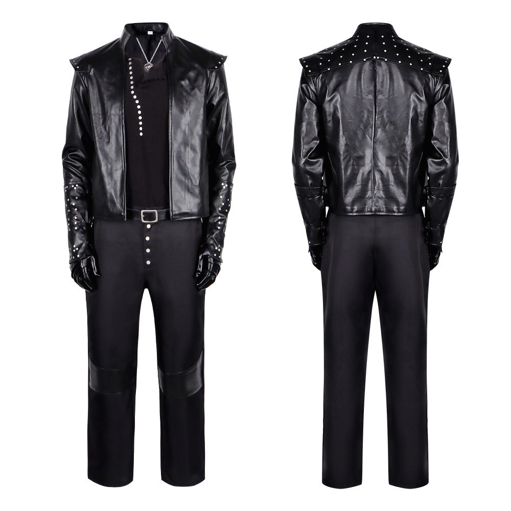 Wizard The Witcher Season 5 Cosplay Costume Geralt Movie Replica Set Men's Casual Wear Cosplay Outfit