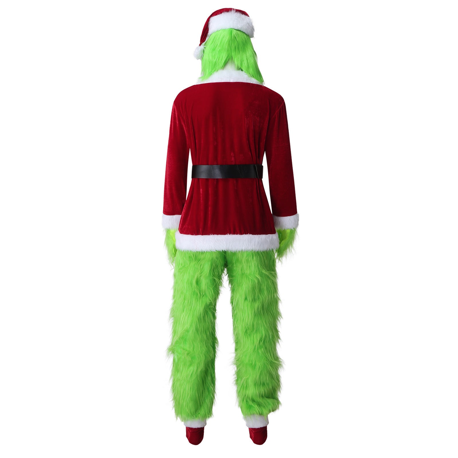 Christmas Costume Long-Haired Monster Cosplay Santa Claus Green Monster Grinch Christmas Performance Costume