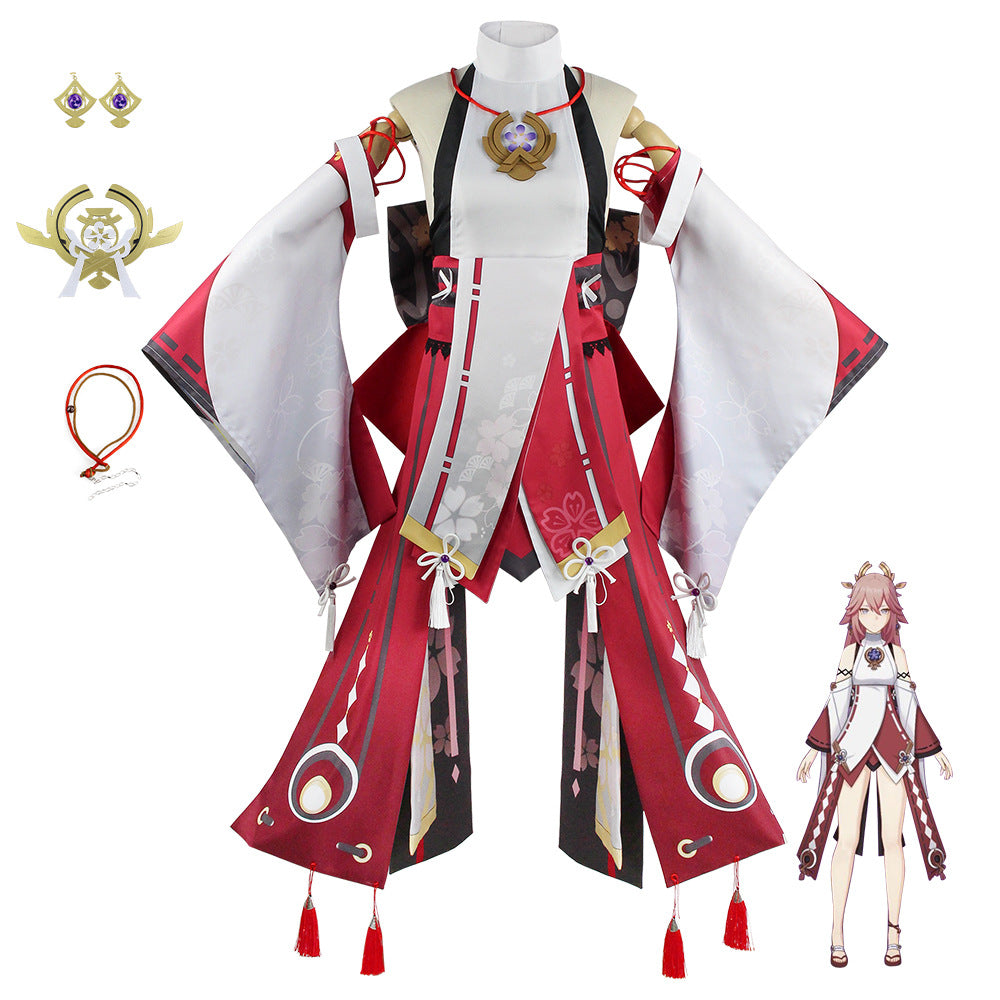 The Original God Eightfold God Child Cos Costume Dynamic Temperature Character Cute Wind Game With The Same Full Set Of Cosplay Eightfold God Child