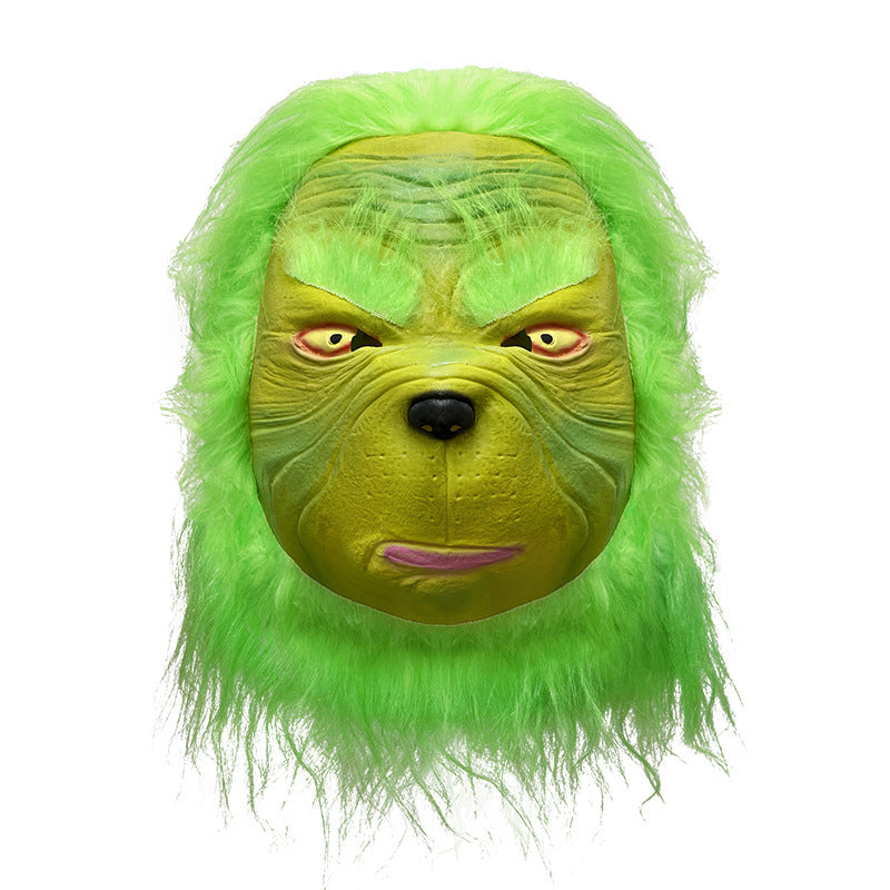 Christmas Costume Long-Haired Monster Cosplay Santa Claus Green Monster Grinch Christmas Performance Costume