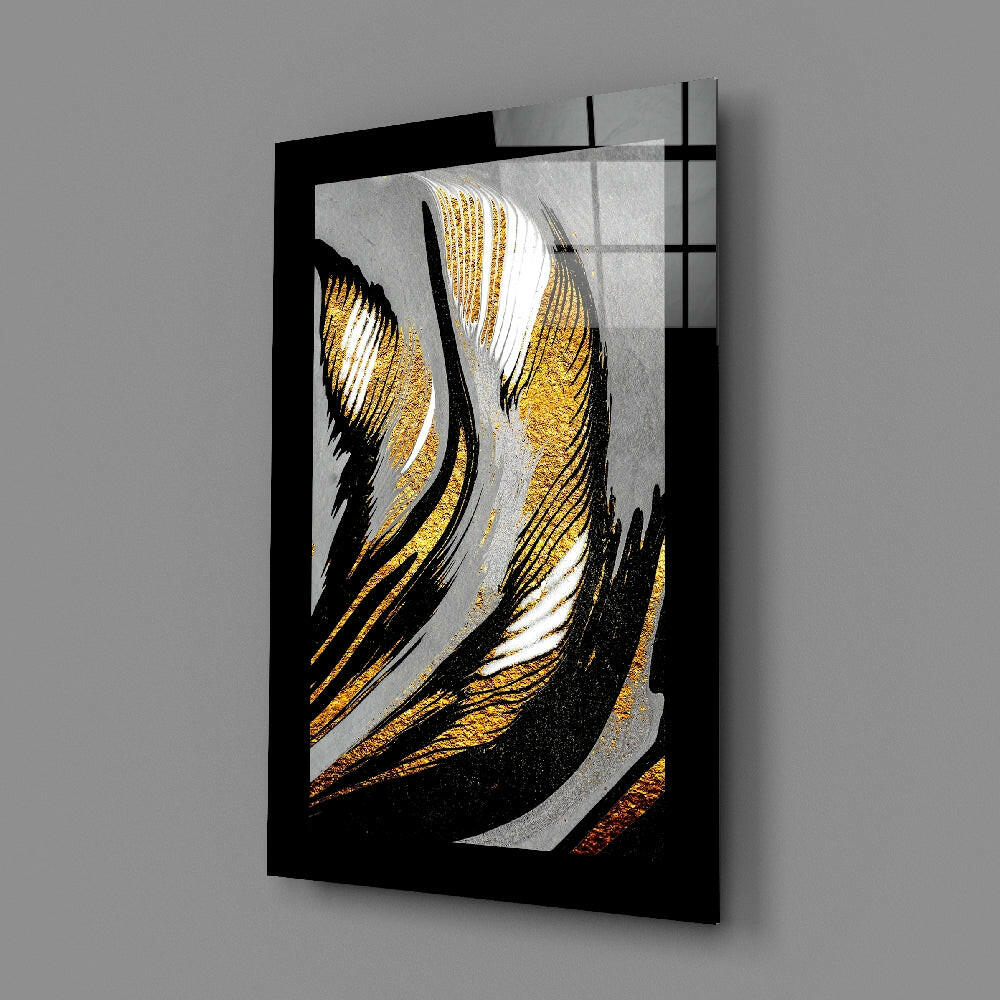 Gold Dust Glass Wall Art