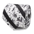 Disney The Nightmare Before Christmas Striped Black Men's Tie