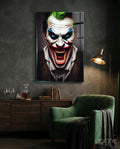 The Smile of Joker Glass Art || Designer Collection