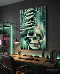 Fall of Skeletons Glass Art  || Designers Collection