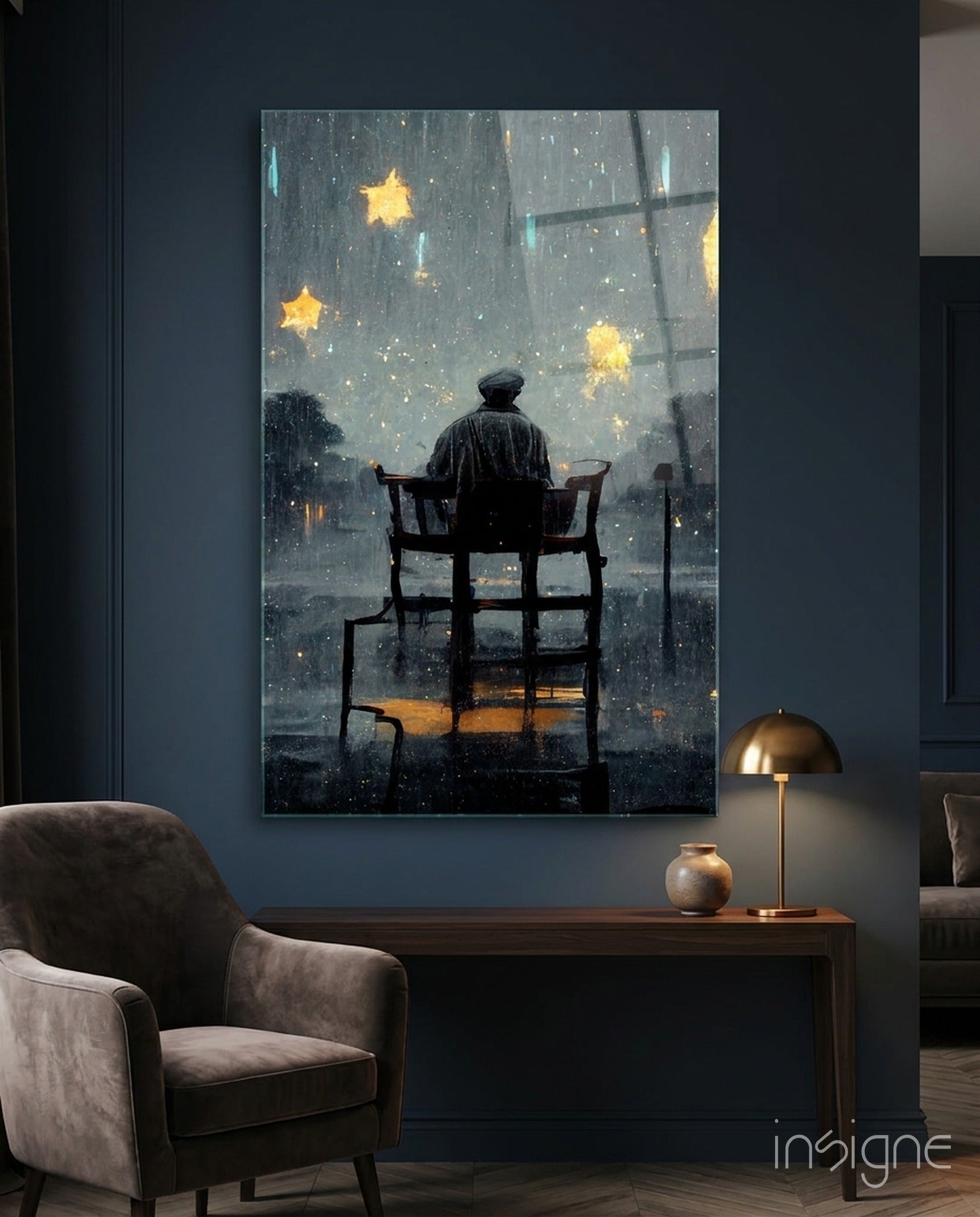 Star Rain Glass Art  || Designer Collection